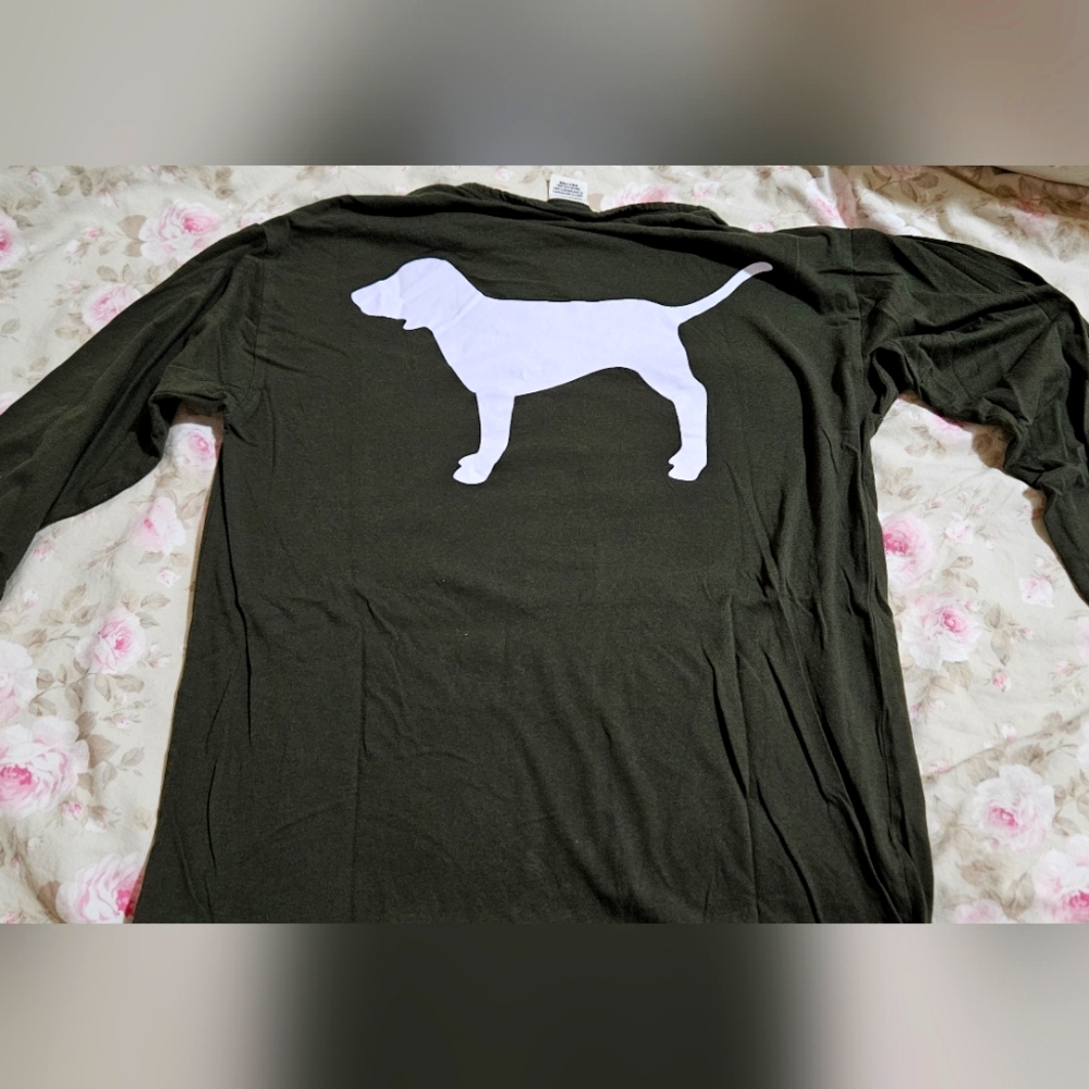 Victoria Secret PINK Olive Green Long-sleeved shirt